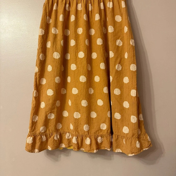 SOLD//Roolee Gwendolyn Polkadot Midi Dress Yellow Size S - Picture 3 of 7